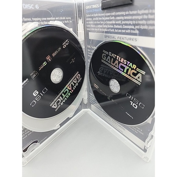 Battlestar Galactica The Complete Epic Series 10 DVDs Seasons Sci Fi Classic - Picture 10 of 11